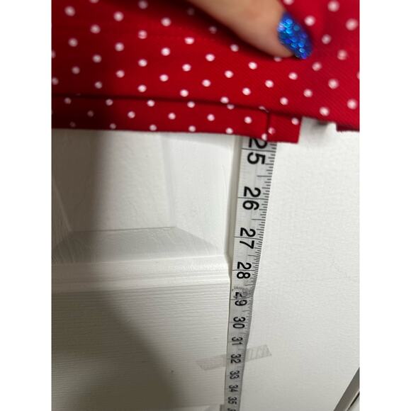 Lands End POLKADOT Red XL P Sleeveless top - Picture 6 of 7